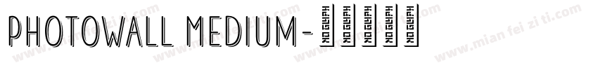 PhotoWall Medium字体转换